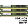 MEMORIA DDR3💻  8GB Desktop 1600mhz