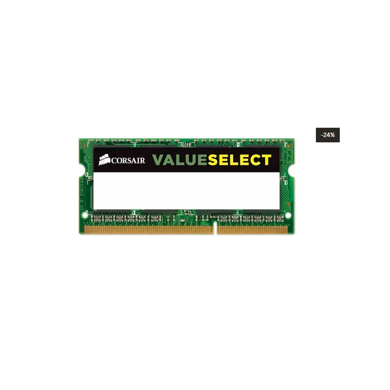 Memória Ram 8GB DDR3L Corsair para notebook - Produto Novo